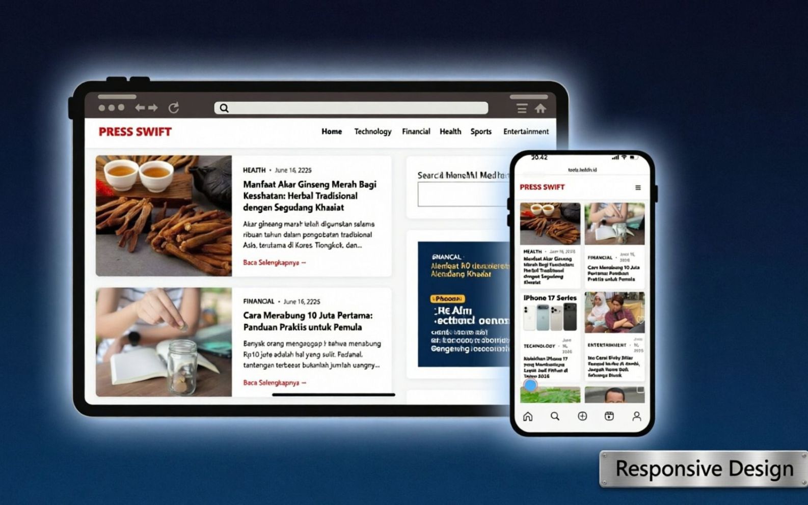 PressSwift - Theme WordPress Premium untuk Blog Berita